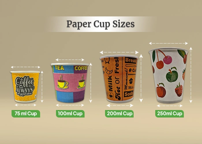 Paper Cups With Different Size